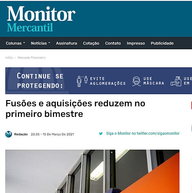 Fuses e aquisies reduzem no primeiro bimestre